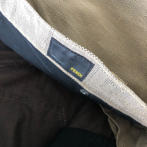 Fendi zucca logo jacquard pattern  jeans pants xs - Picture 8 of 9